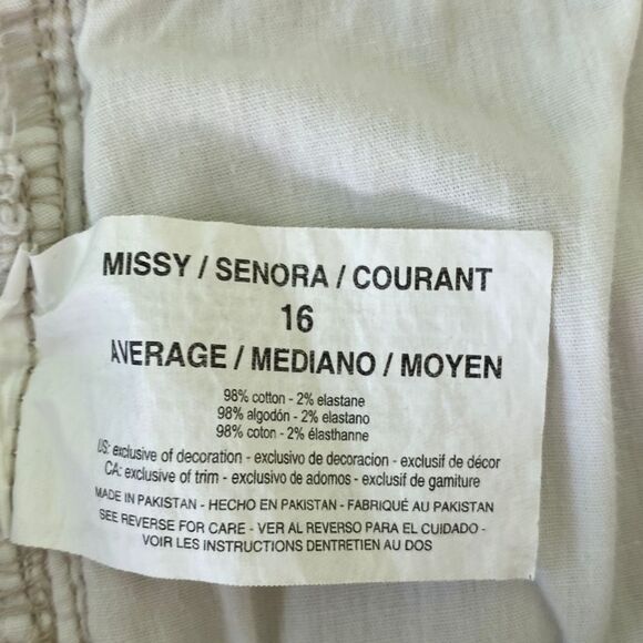 BANDOLINA Jean Cream Size 16 - Picture 7 of 8